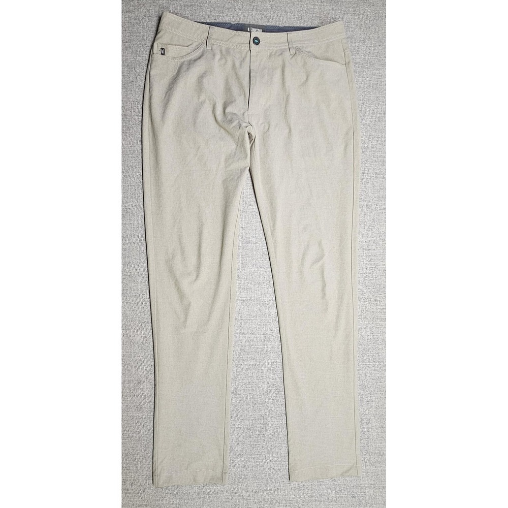 Linksoul Pants Mens 35x34 Beige Chino Stretch 5 Pocket Golf Casual Performance